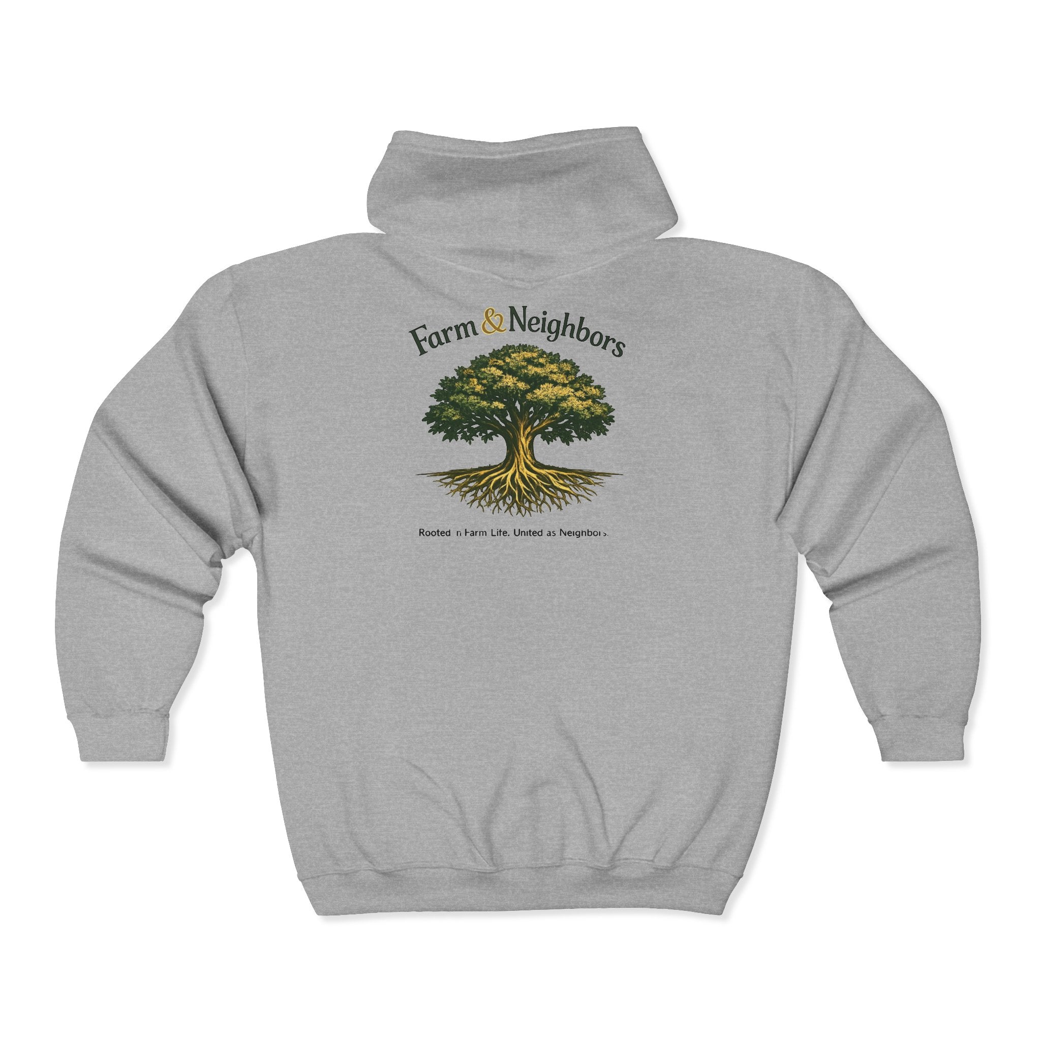 Tree of Ancestors Zip Hoodie — Roots & Hands Spiritual Nature Sweatshirt
