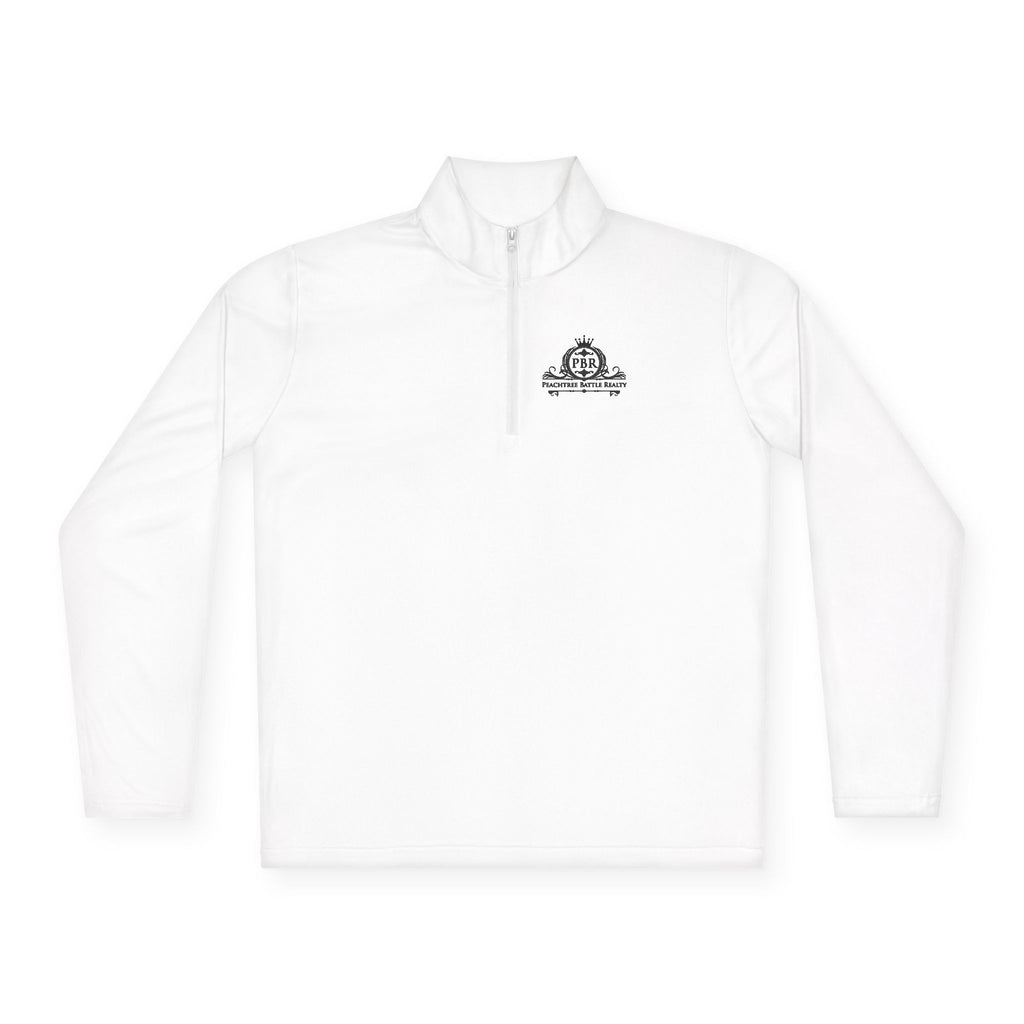 Quarter-Zip Pullover — Vintage Crest Logo Embroidered Chest