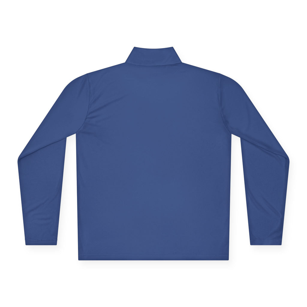 Quarter-Zip Pullover — Vintage Crest Logo Embroidered Chest