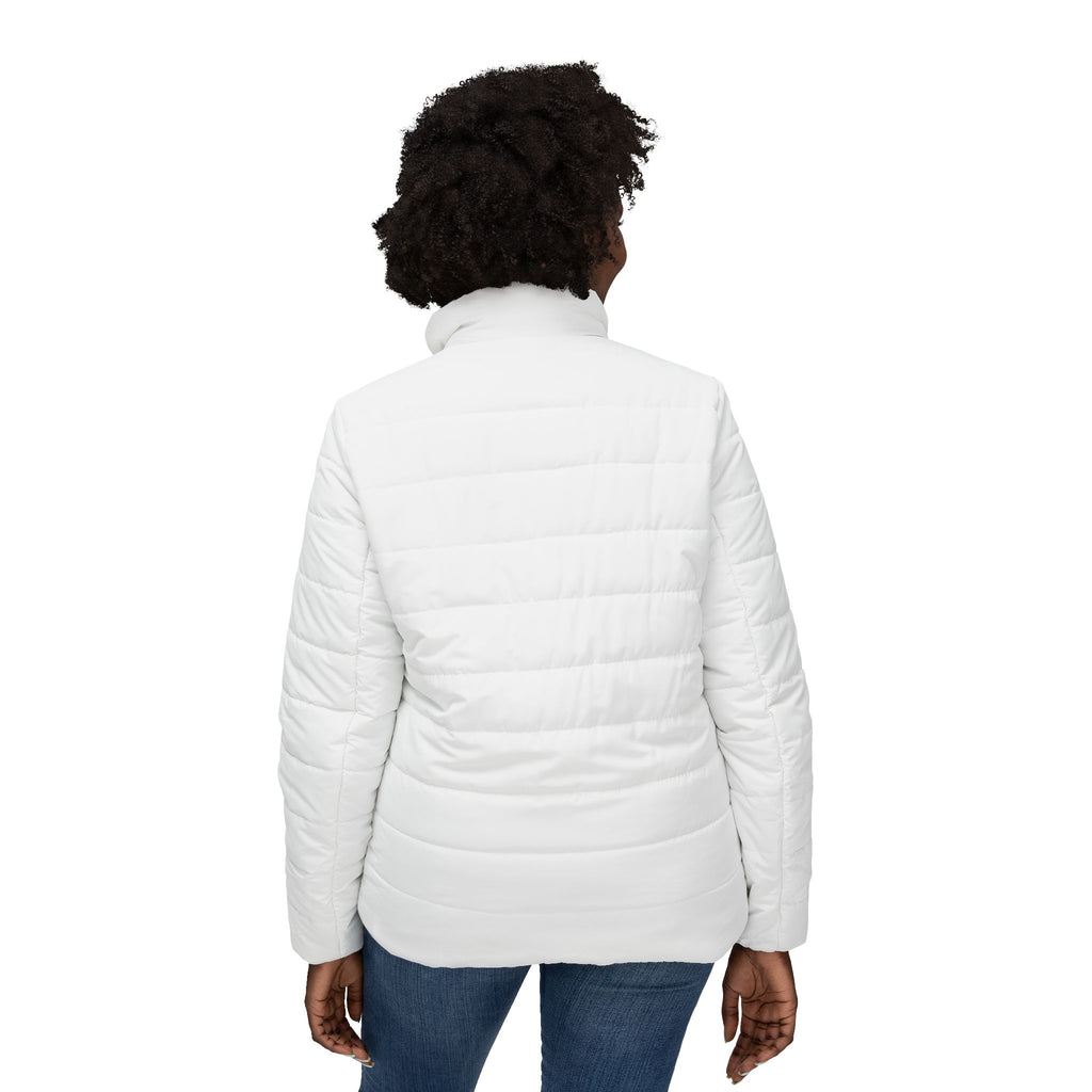 Women's Puffer Jacket — Classic Crest Logo Lightweight Quilted Coat