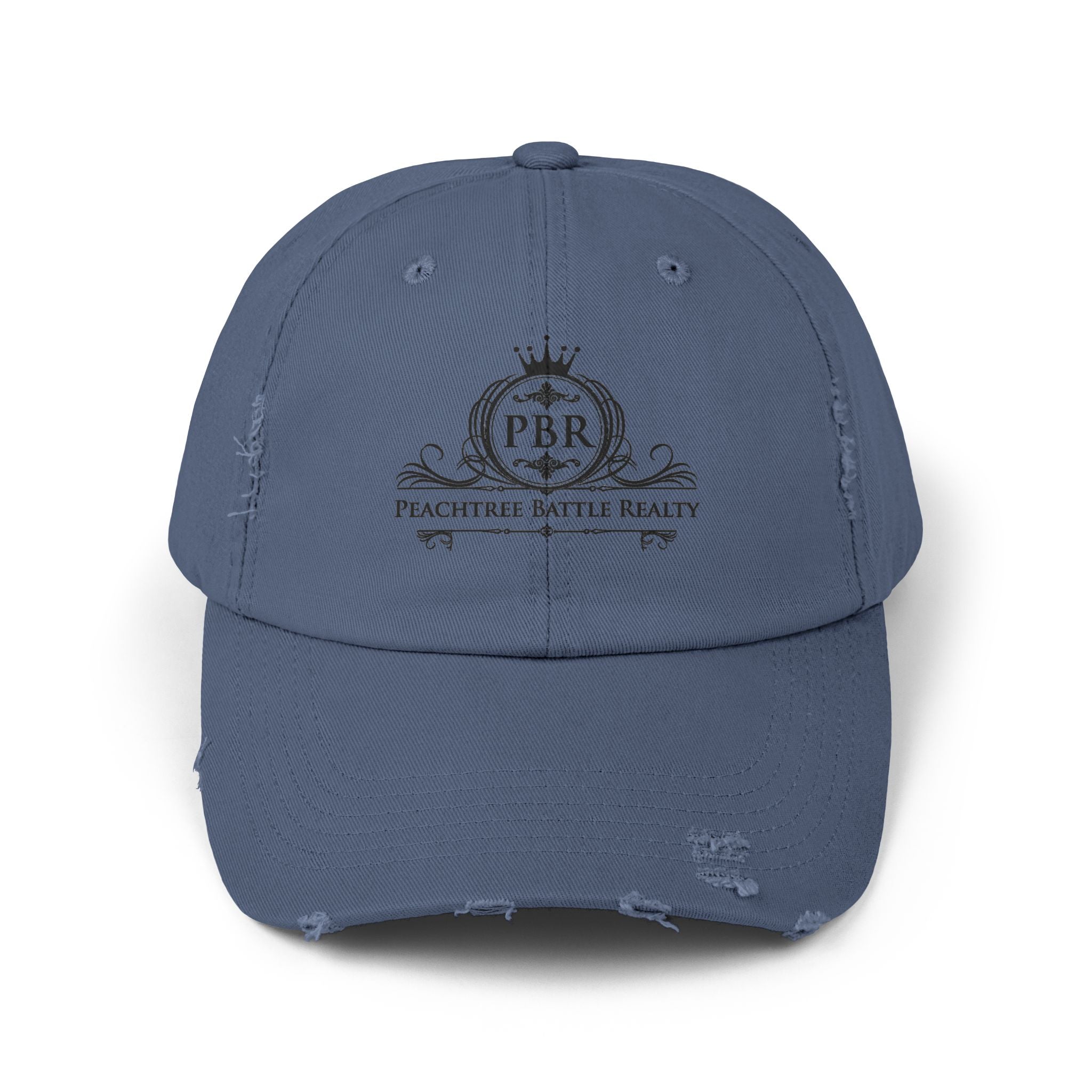 Distressed Baseball Cap — Peachtree Battle Realty (PBR) Logo Patch