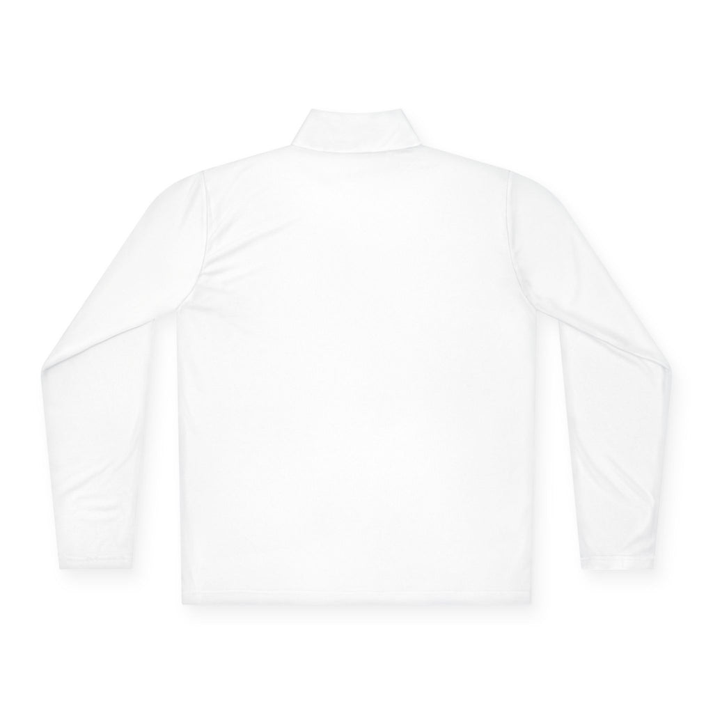 Quarter-Zip Pullover — Vintage Crest Logo Embroidered Chest