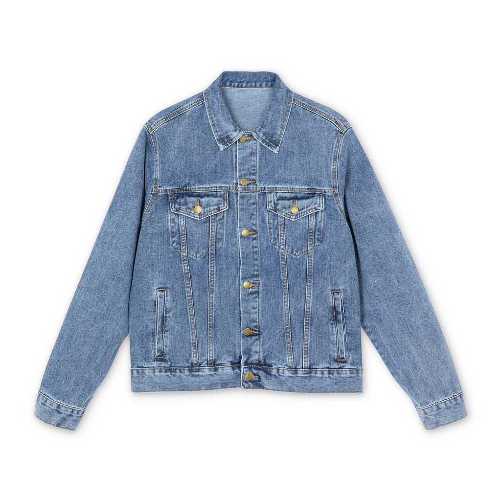 Denim Jacket — 'Not the Lab' Olive Tree Graphic Back Jacket