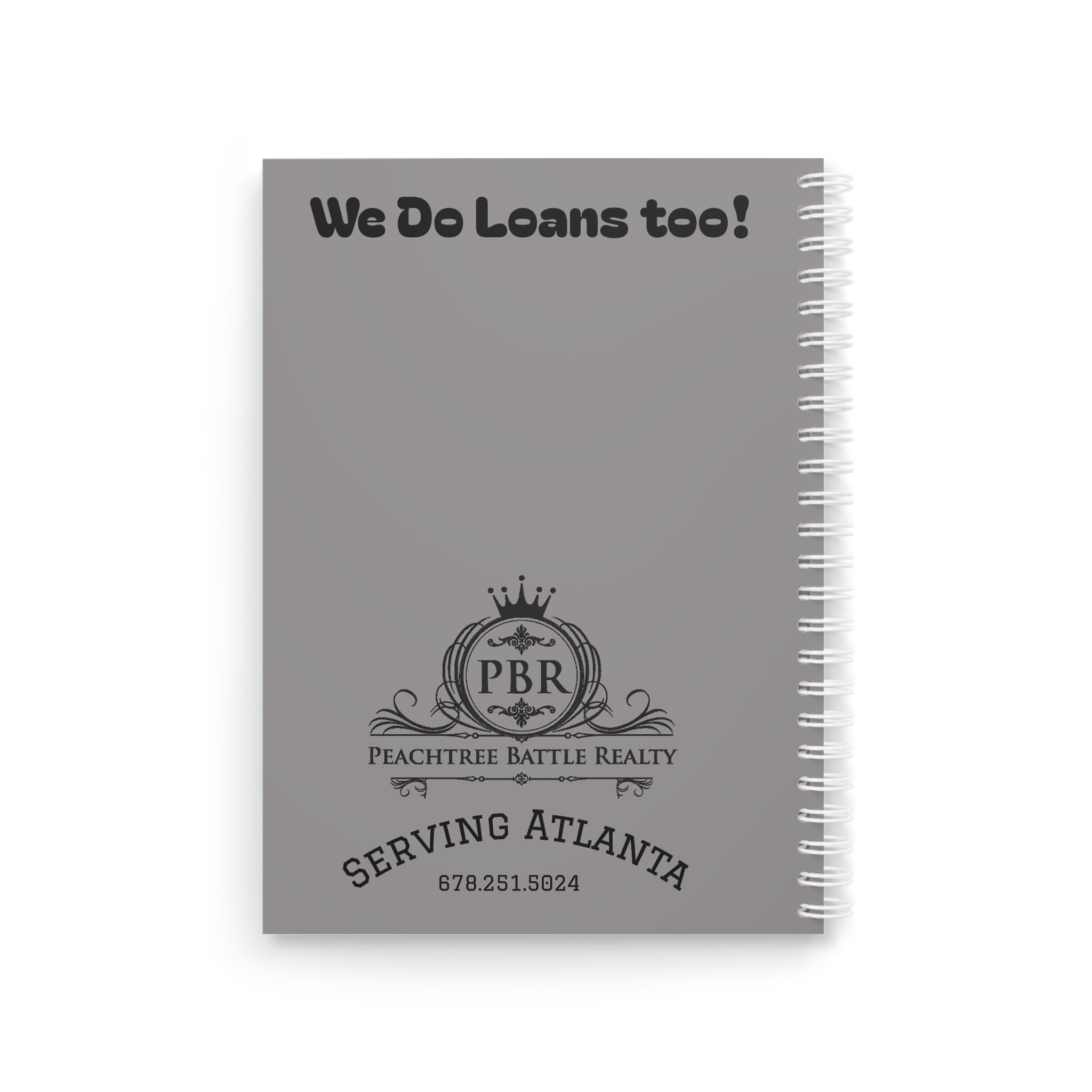 Peachtree Battle Realty Spiral Notebook — Branded Real Estate Journal for Agents & Clients