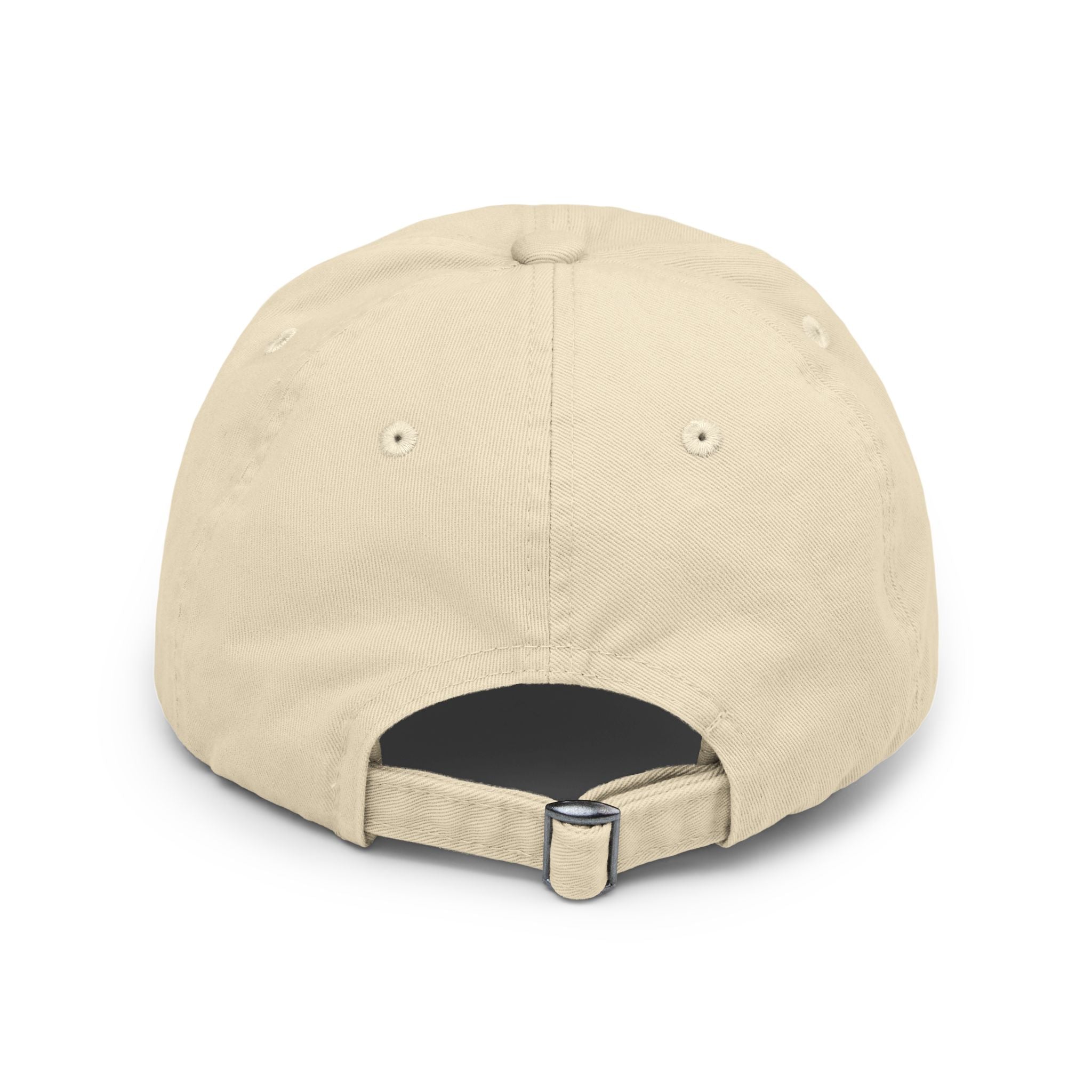 Distressed Baseball Cap — "Green Olive Tree Farms" Retro Script
