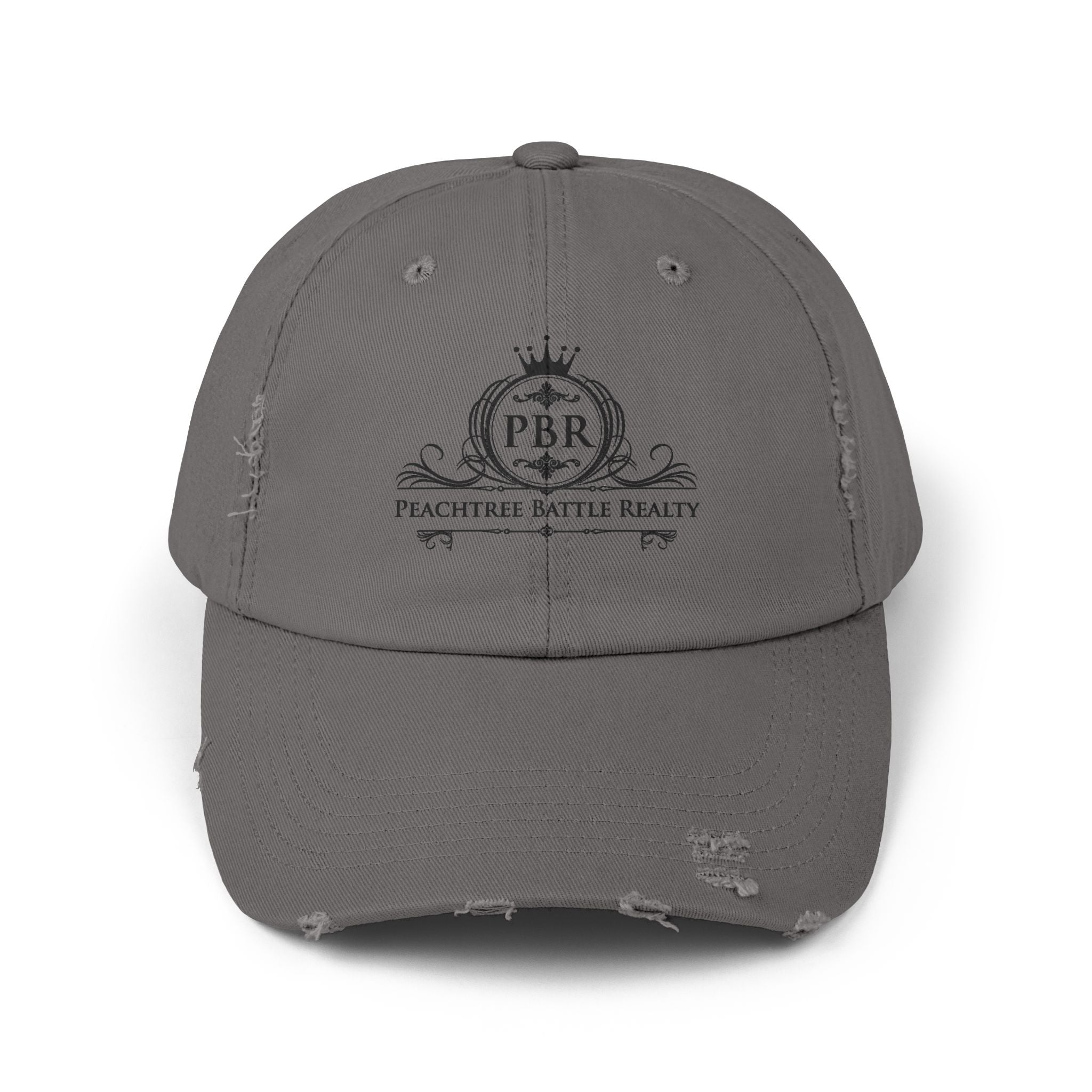 Distressed Baseball Cap — Peachtree Battle Realty (PBR) Logo Patch