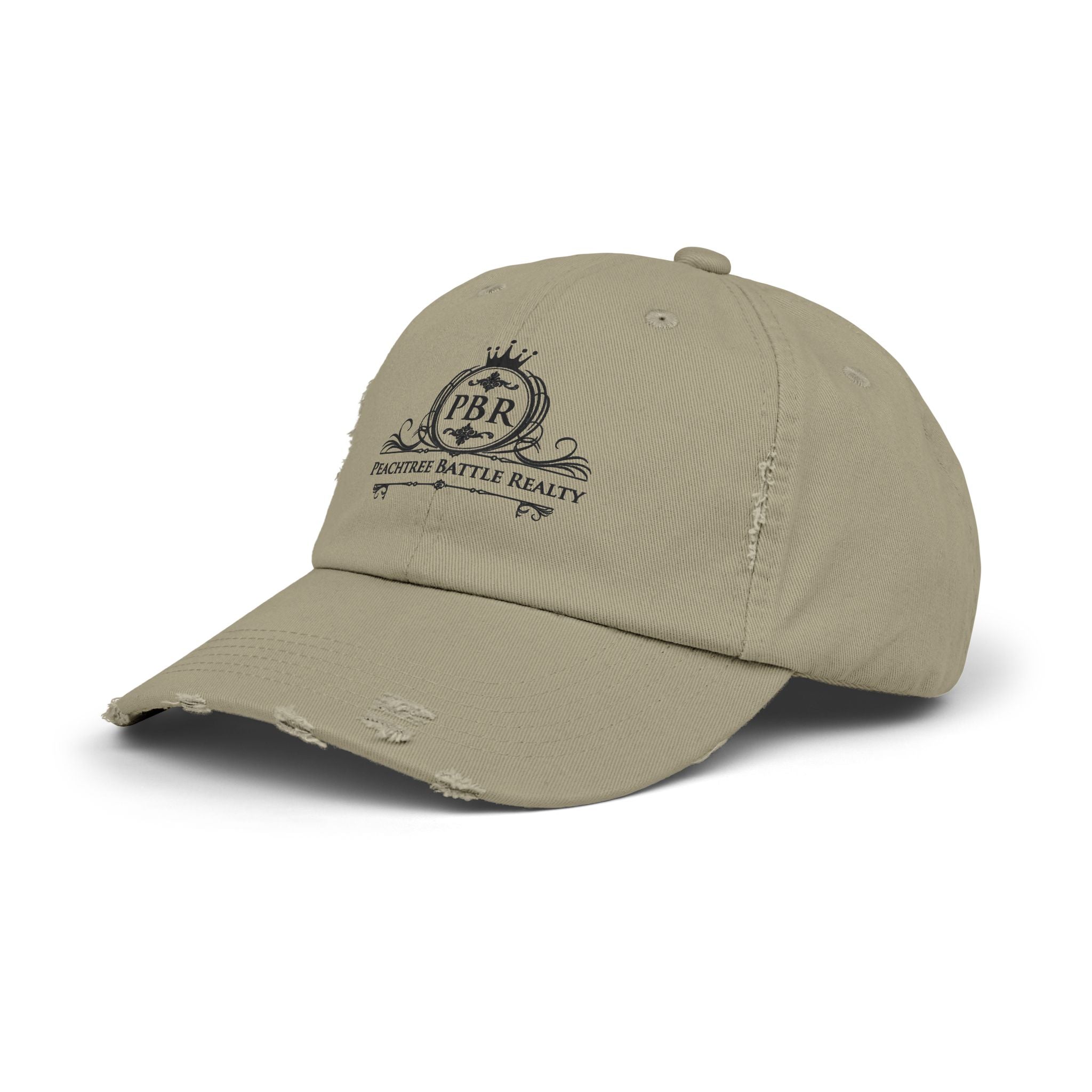 Distressed Baseball Cap — Peachtree Battle Realty (PBR) Logo Patch