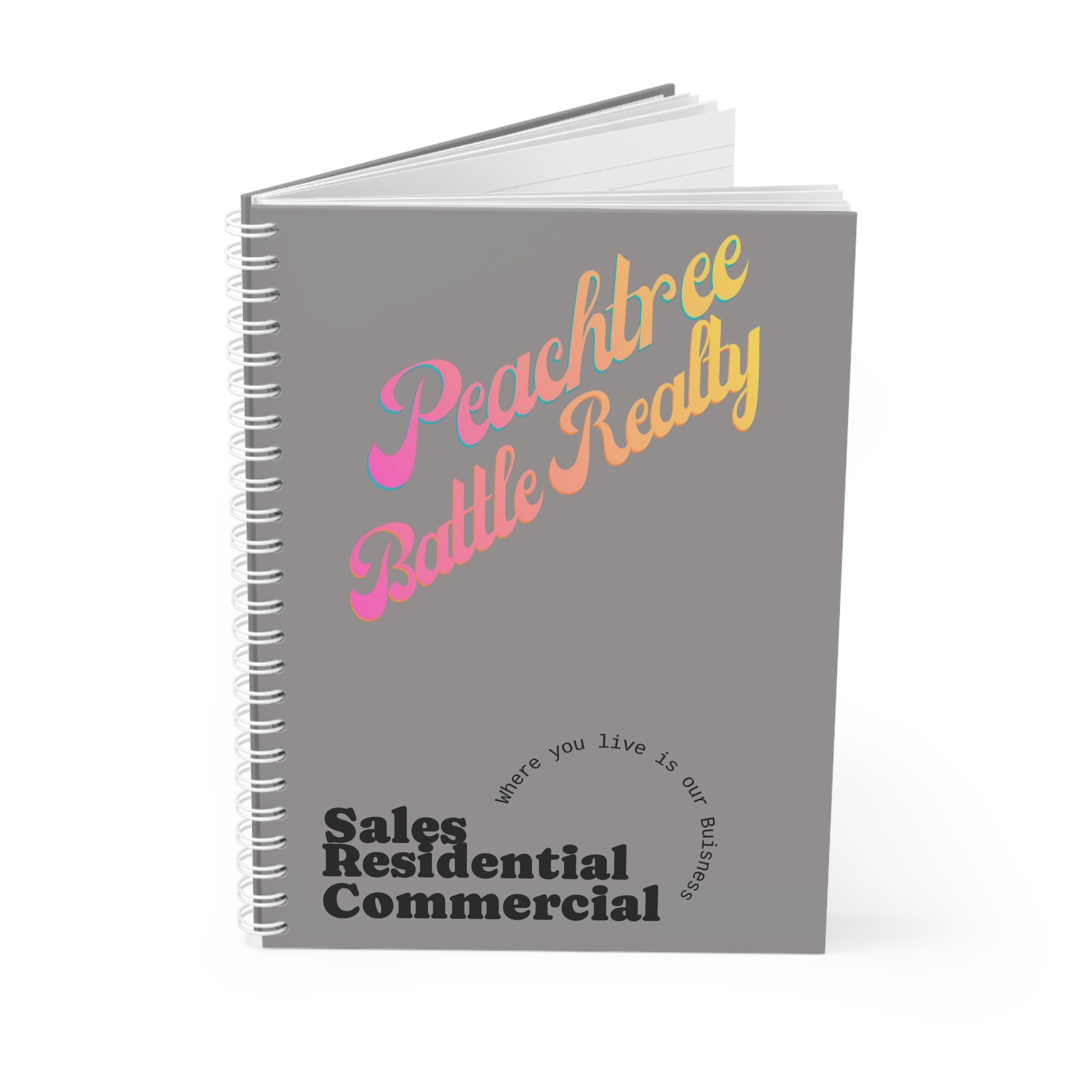 Peachtree Battle Realty Spiral Notebook — Branded Real Estate Journal for Agents & Clients