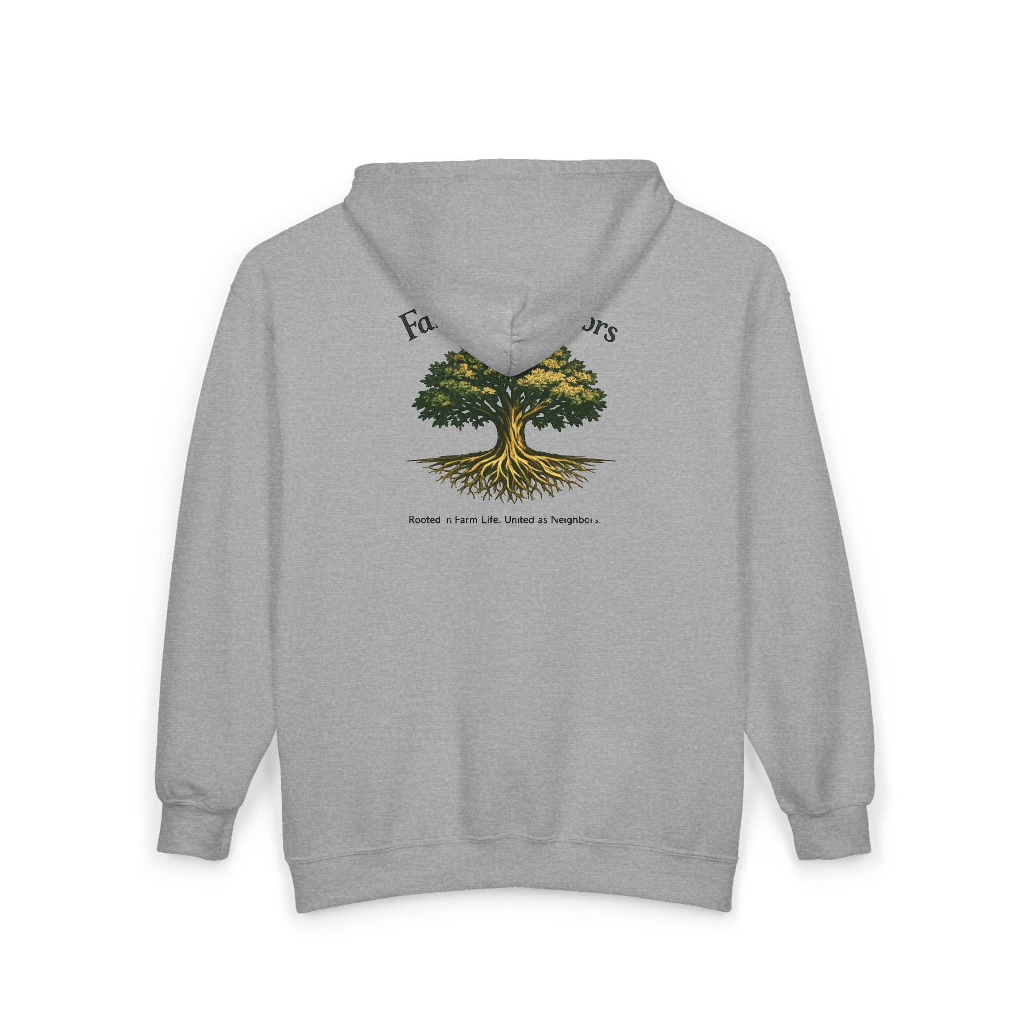 Tree of Ancestors Zip Hoodie — Roots & Hands Spiritual Nature Sweatshirt