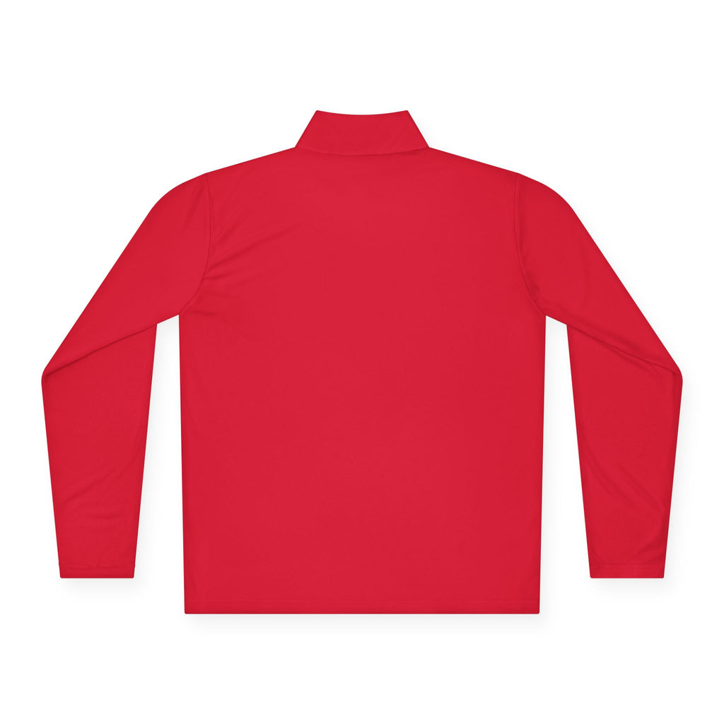 Quarter-Zip Pullover — Vintage Crest Logo Embroidered Chest