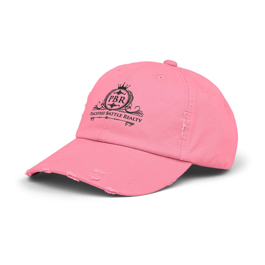 Distressed Baseball Cap — Peachtree Battle Realty (PBR) Logo Patch