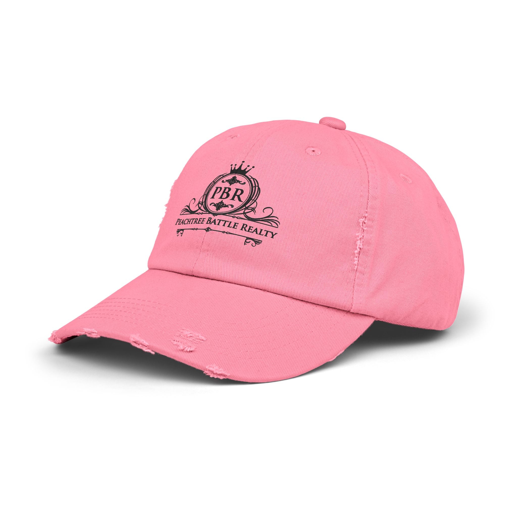 Distressed Baseball Cap — Peachtree Battle Realty (PBR) Logo Patch